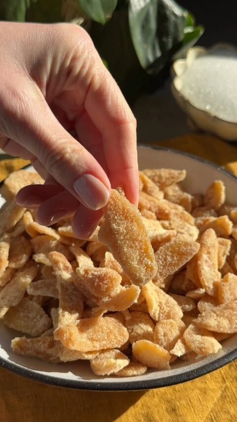 Zenzero Disidratato Candito a Fette